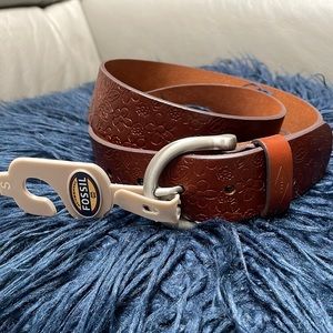 Genuine Brown Fossil Sasha Belt. Size S, NWT